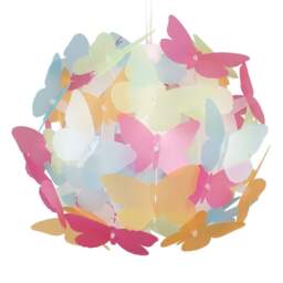 ValueLights Butterfly Ball MultiColoured Ceiling Shade
