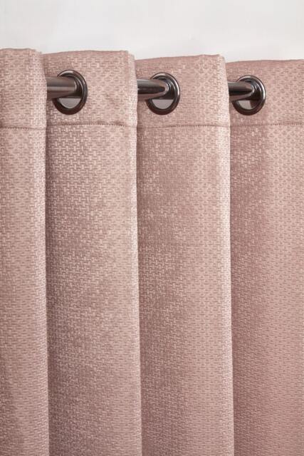 Metro Thermal Blackout Eyelet Curtains 168cm x 228cm Blush Pink Pink Pink