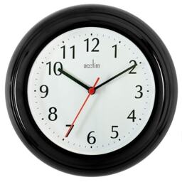 Acctim Wycombe Wall Clock Black