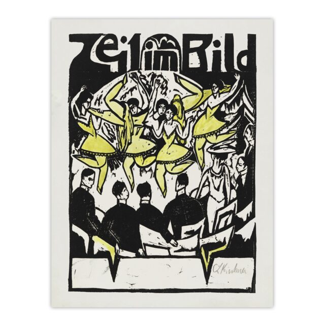 Female Dancers At The Ice Palace Kirchner Huge Wall Art Print 18X24 In