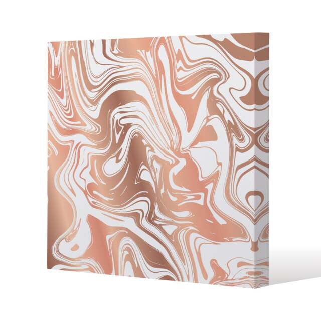 Rose Gld Marble (Canvas Print) / 101 x 101 x 4cm Multi