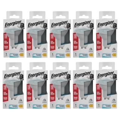 Energizer LED GU10 345lm 3.6W 6500K (Daylight) Light Bulb - Pack of 10