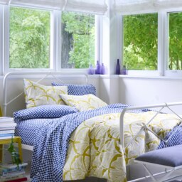 Martex Yellow Feather Palm Duvet Cover Set Yellow Double Yellow Double