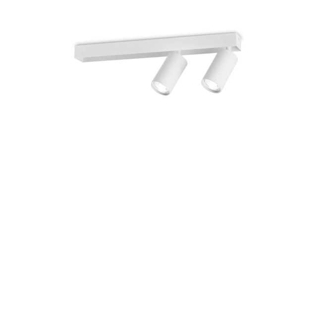 Profilo 2 Light Twin Ceiling Spotlight White