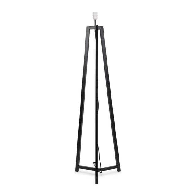 ValueLights Lottie Black Wooden Free Standing Tripod Floor Lamp Base Black