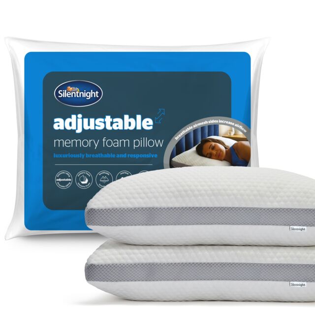 Silentnight Adjustable Memory Foam Pillows - 2 Pack