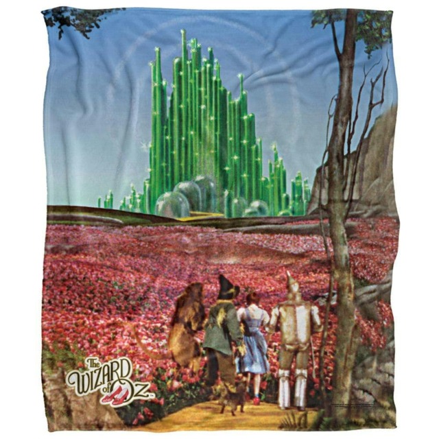 The Wizard Of Oz Emerald CIty Scene Blanket - Multicoloured - One Size