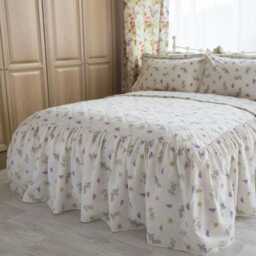 Belledorm Delphine Bedspread - White/Yellow/Pink - King