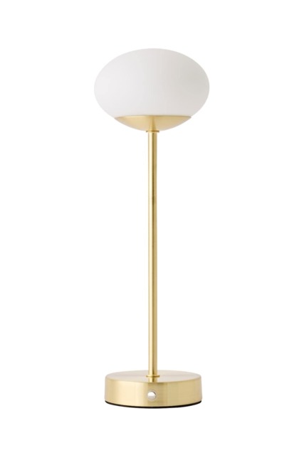 ValueLights Emmy Gold Rechargeable LED Portable Table Lamp Gold