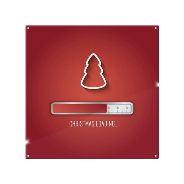Christmas Loading Dining Splash Back White