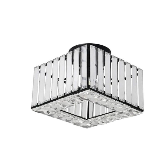 Semi Flush Mount Ceiling Light Crystal Chandelier Modern