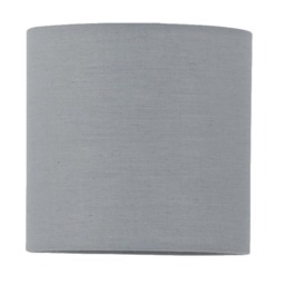 Grey Textured Cotton 15.5cm Table Lamp Shade Grey Small 1