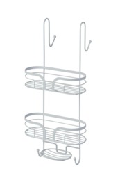 Showerdrape Dante White Steel Hanging Shower Caddy White 1