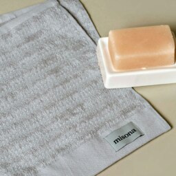 Organic Cotton Ribbed Face Cloths Pack of 2 - Duckegg Blue