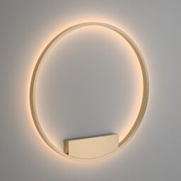 Rim Modern 80cm Integrated LED Wall Lamp Brass 3000K 2400lm White Shade