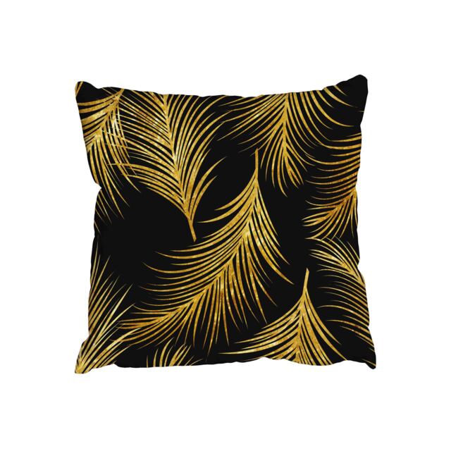 Golden palm leaves (Outdoor Cushion)