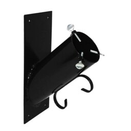 Holly International Wall Mounted Christmas Tree Stand with Hanging Hook - Black