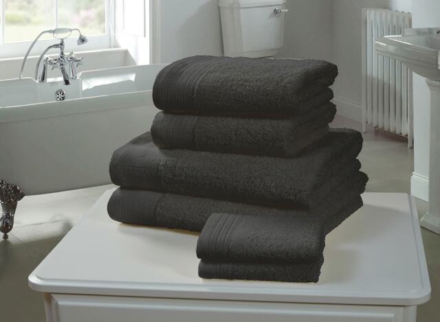 Chatsworth 600gsm Pure Cotton Towels Soft & Absorbent Grey Grey 1