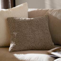 Yard Cabu Chunky Boucle Cushion Grey Taupe 45 x 45cm 1