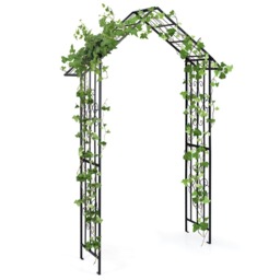 COSTWAY Modern Garden Arbor Garden Trellis Pergola