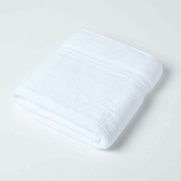 Homescapes Zero Twist Supima Cotton Bath Sheet - White White Bath sheet
