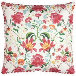 Wylder Nature Claudia Floral Candy Red Outdoor Cushion 45 x 45 cm Multi