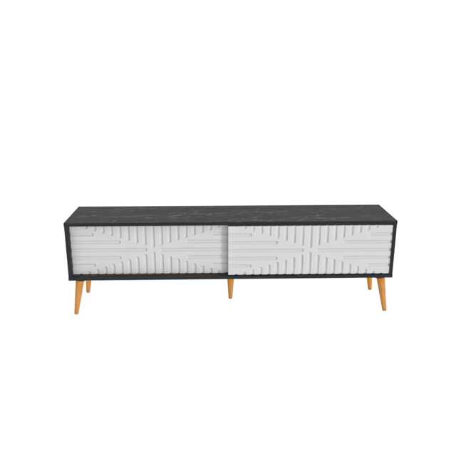 Decorotika Riso TV Unit for TVs up to 65 inches with MDF Sliding Doors