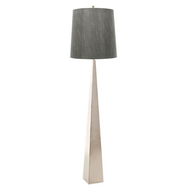 Ascent 1 Light Floor Lamp Polished Nickel, E27