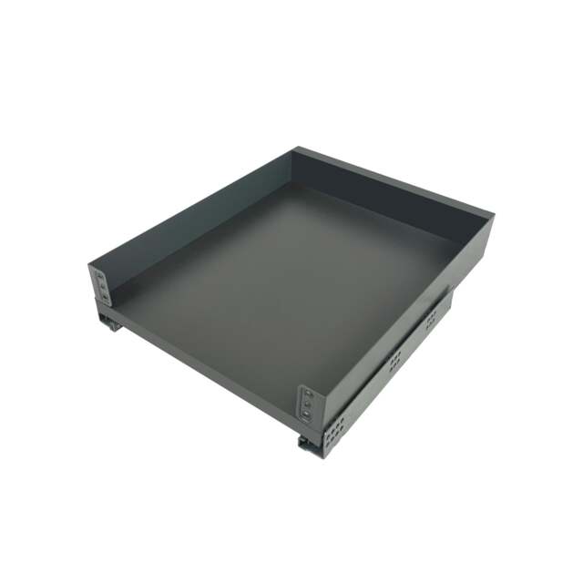 FittingsCo, Ultra Slim, Cutlery Soft Close Drawer Box Anthracite, 700W, 375D, 84H (mm)
