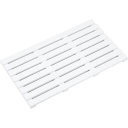 Bamboo Duckboard Bath Mat Anti Slip Mat Spa, Bath, Shower Bathroom Decor White