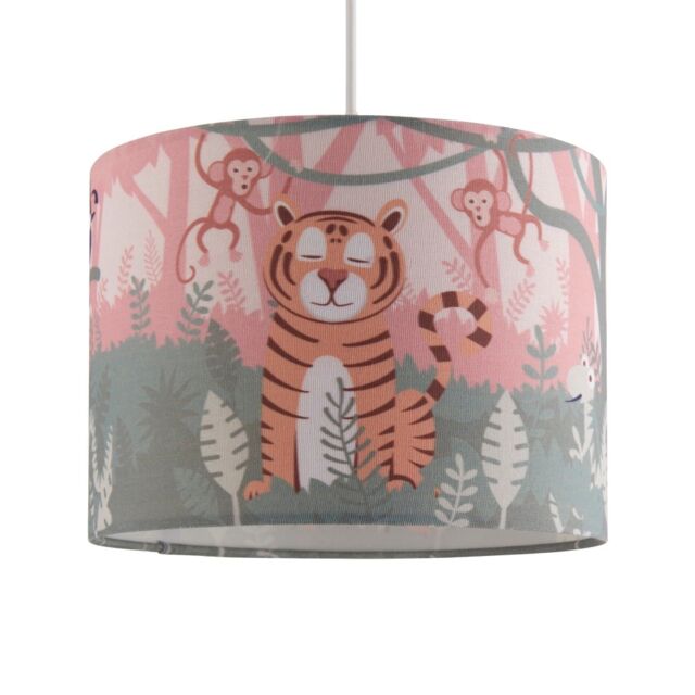 Jungle - Safari 25cm Easy Fit Pendant Fabric Shade