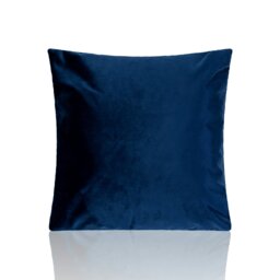 Plain Velvet 45cm x 45cm Navy Cushion Set of 4 Blue 45cm x 45cm x 10cm 4