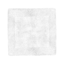 Heavyweight Reversible Square Bath Mat White White