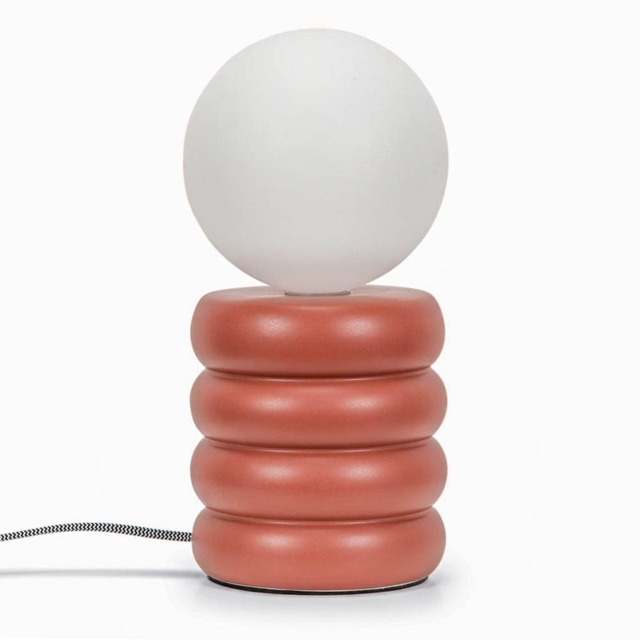 ValueLights Rix Rust Orange Table Lamp