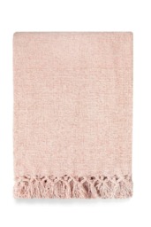 Darcy Tassel Blush Blanket/Throw Pink Pink 150x200cm