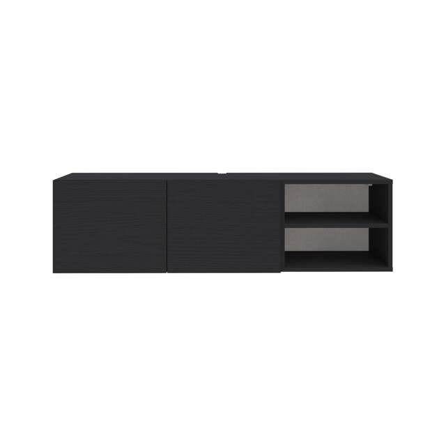 Decortie Conrad TV Stand 140x35x38cm Black Wood