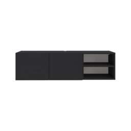 Decortie Conrad TV Stand 140x35x38cm Black Wood