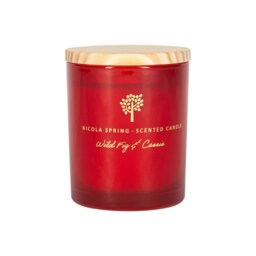 Nicola Spring Wild Fig & Cassis Scented Candle - 130g 21h Natural Single Wick Soy Wax Aromatherapy Candle Home Fragrance