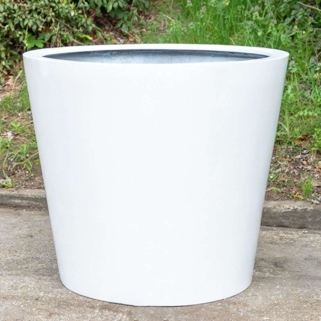 Primrose Large White Polystone Classic Stone Composite Garden Outdoor Planter 83cm