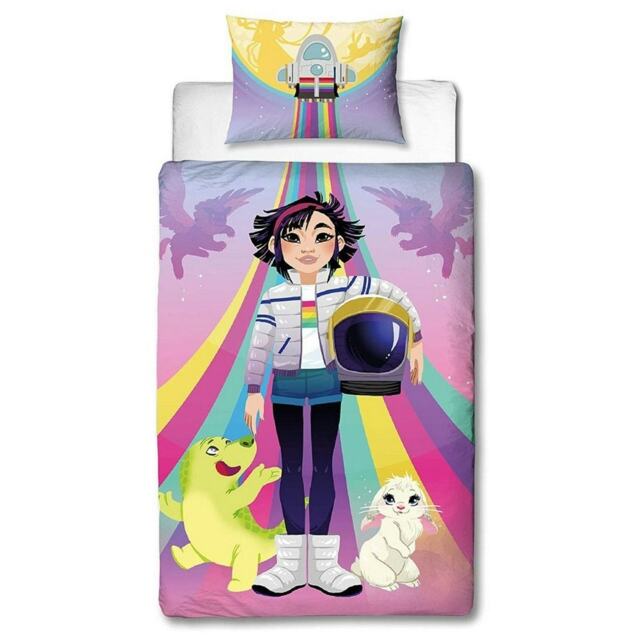Over The Moon Galactic Duvet Cover Set - Multicoloured - Single Multi Single