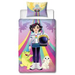 Over The Moon Galactic Duvet Cover Set - Multicoloured - Single Multi Single