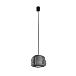 Narita Outdoor Pendant Ceiling Light Black E27 IP65