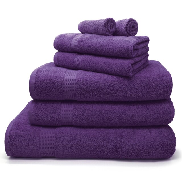 Luxury 100% Egyptian Cotton Towels 550gsm Purple Purple Purple Bath towel