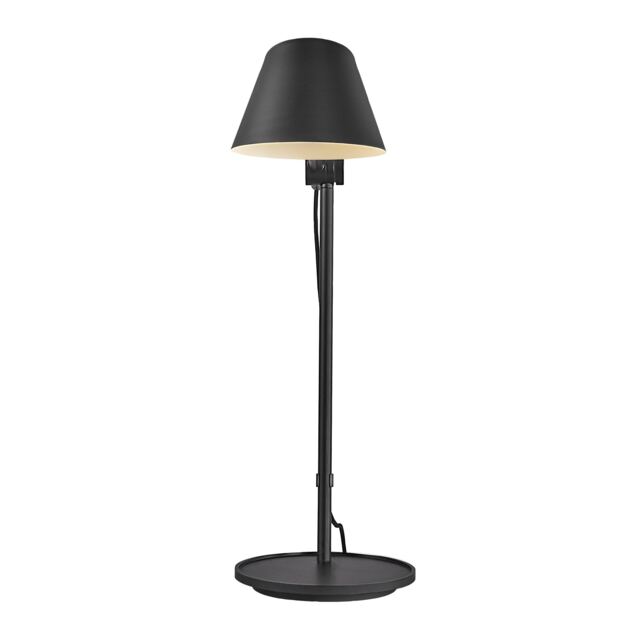 Nordlux Stay Indoor Table Lamp Black Metal E27 On-Fixture Switch - Mains Powered, IP20