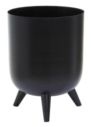 Orsina Classic And Timeless Design Vase, Iron Constructed Flower Vase, Easy To Maintain Black Vase For Flowers