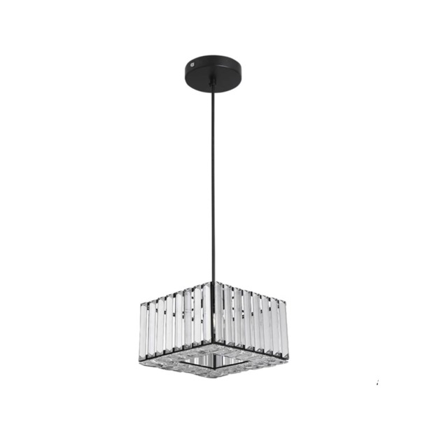 Modern Pendant Light Crystal Black