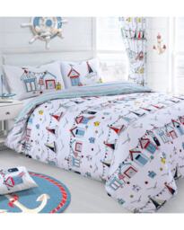 Velosso Nautical Printed Cotton Blend Duvet Cover and Pillowcase Set Blue Single
