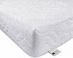 Cot Bed Foam Mattress Breathable & Waterproof Removable Washable Cover, Anti Allergy, White (140 x 70 x 5)