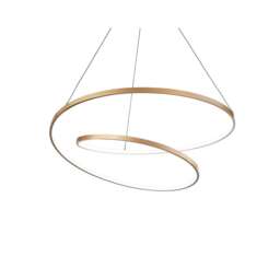 Oz 60cm Integrated LED Pendant Ceiling Light Brass 4000K