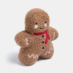 OHS Gingerbread Weighted Boucle Decorative Door Stop